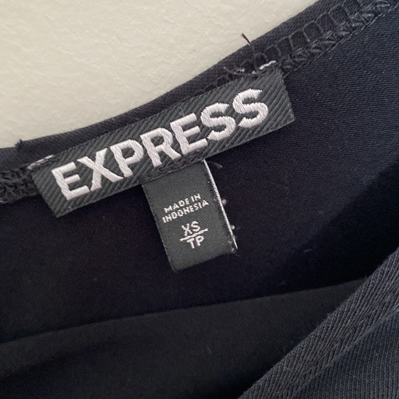 Express ladies black fit and flare skater dress size XS - Picture 6 of 7
